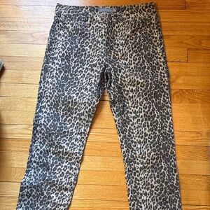Just USA Gray Leopard Print Jeans
